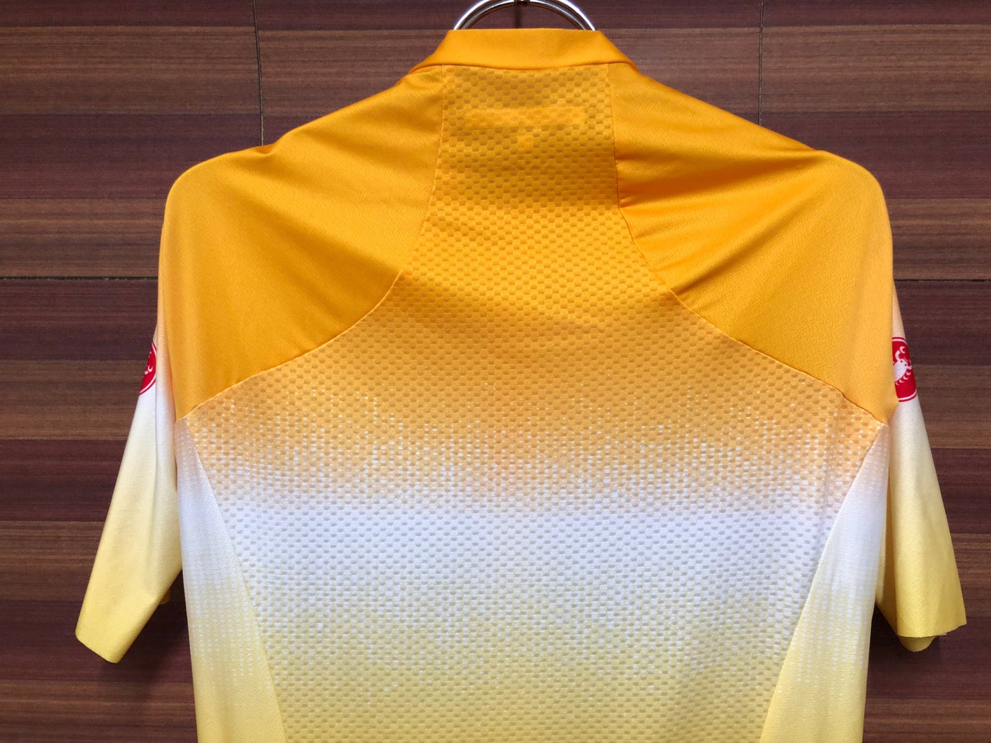 IP347 カステリ CASTELLI ロッソコルサ ROSSO CORSA 半袖 サイクルジャージ 黄 M