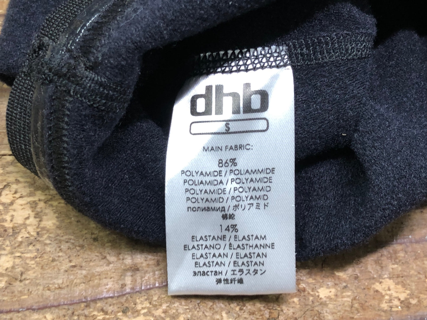 IX105 dhb ニーウォーマー 黒 S