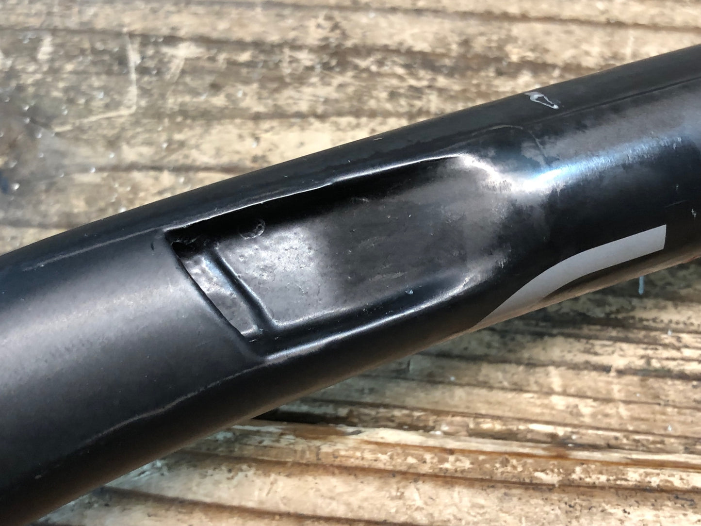 JA413 デダ Deda スーパーレジェーラ SUPER LEGGERA カーボン ドロップハンドル エンド外-外440mm Φ31.75 ※固定部凹み強のためジャンク