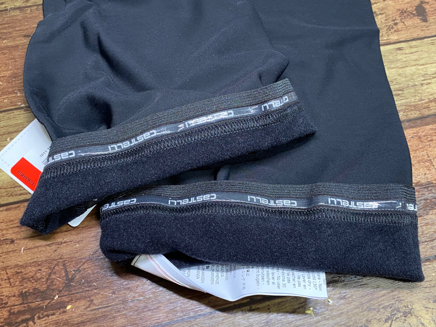 IV867 カステリ CASTELLI THERMOFLEX LEGWARMER レッグウォーマー 黒 L