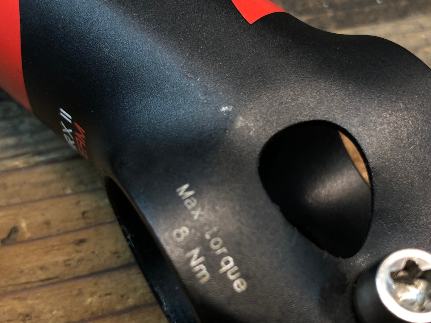 IP580 3T ARX ⅡTEAM アルミ ステム 黒 赤 80mm Φ31.8 OS 17°