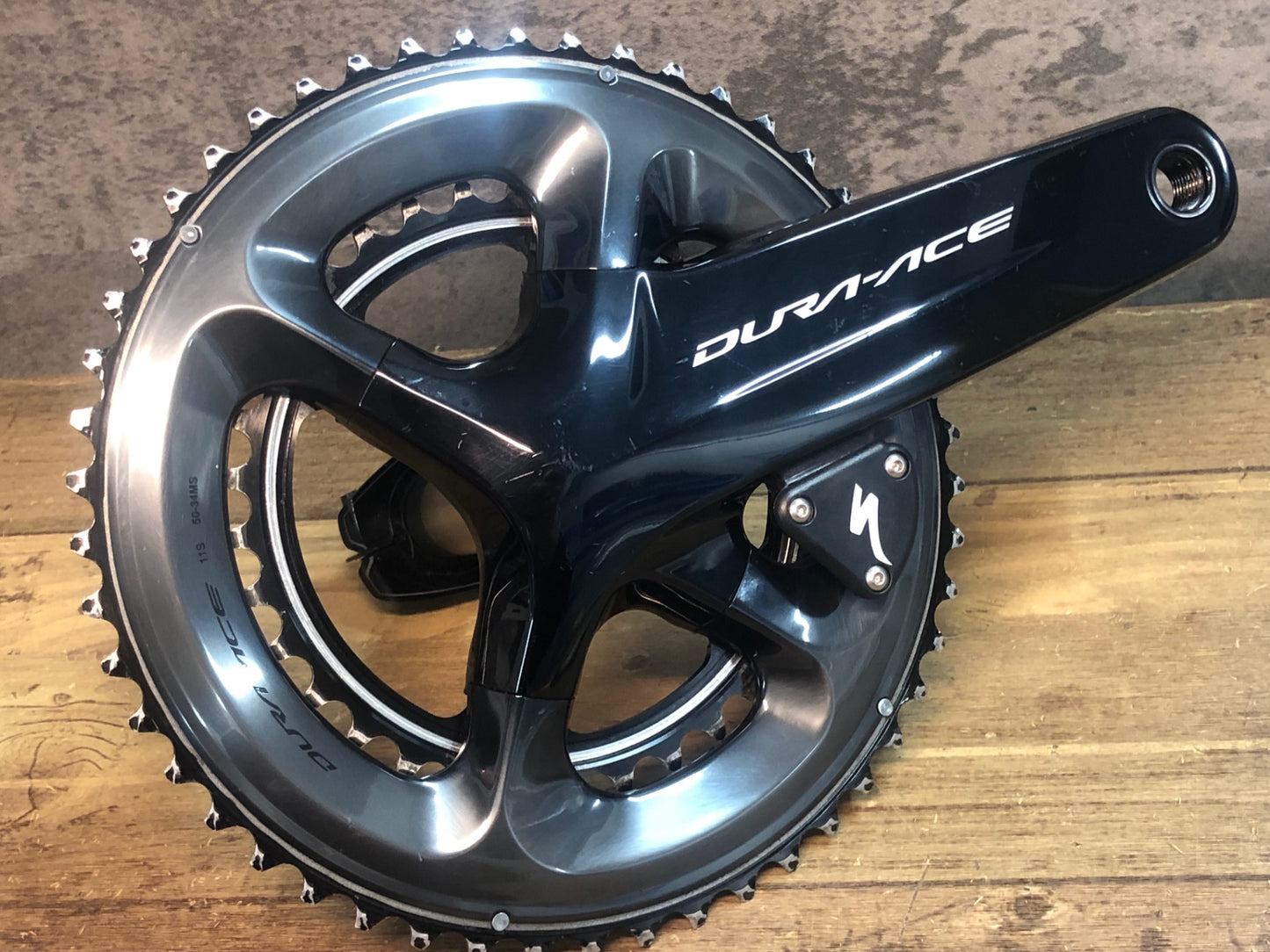 IU188 シマノ SHIMANO DURA-ACE FC-R9100 クランクセット 50/34T 165mm SPECIALISED 両側パワーメーター 刻印”RK/RH” リコール対象外