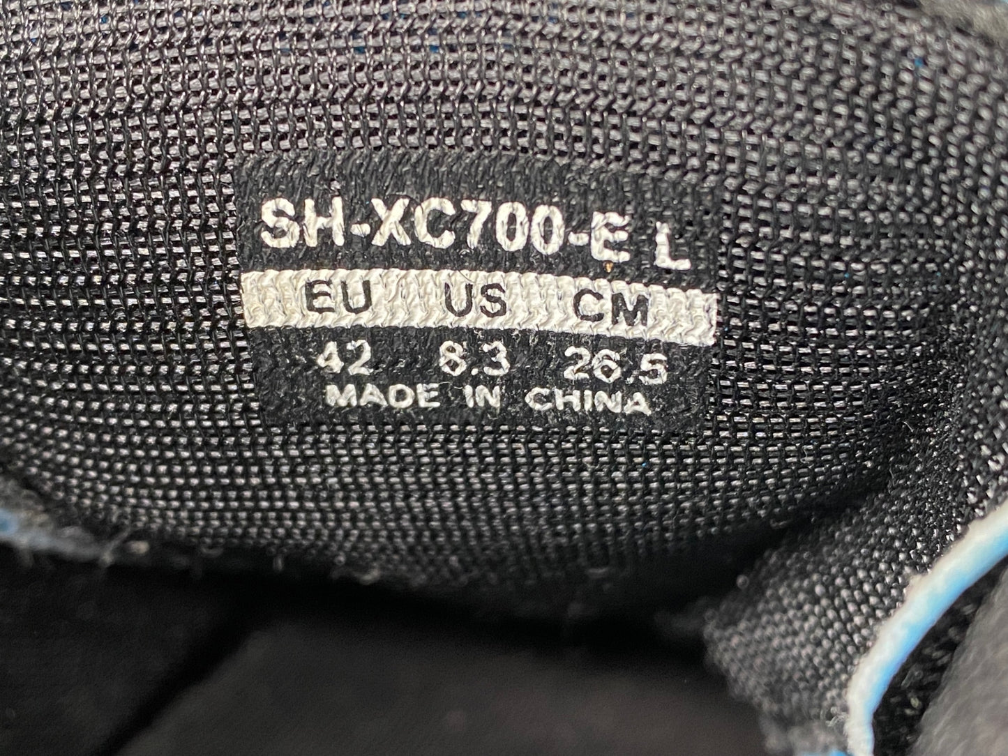 IW997 シマノ SHIMANO SH-XC700-E L ビンディングシューズ SPD EU42E ワイド ブラック