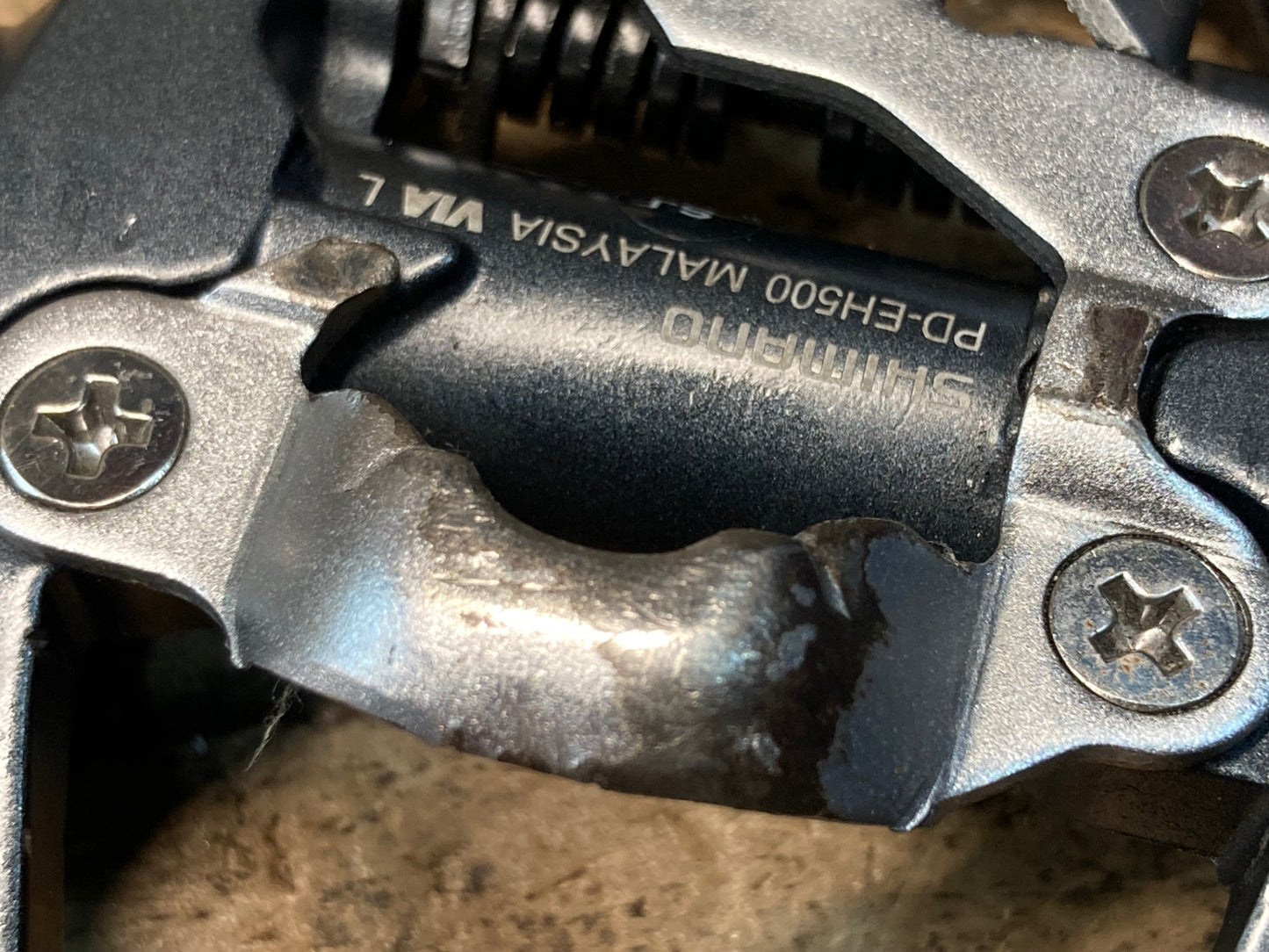 IY289 シマノ SHIMANO PD-EH500 ビンディングペダル 片面フラット SPD