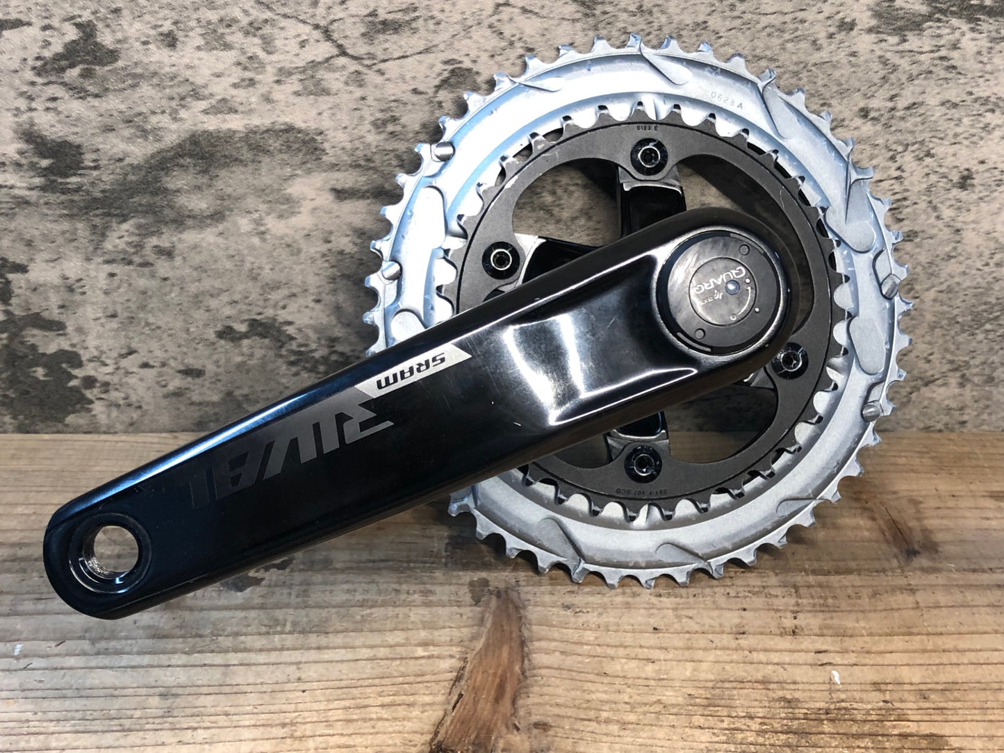 JB614 スラム SRAM ライバル RIVAL QUARQ パワーメーター クランクセット dub 48/35T 12S 170mm 接続確認済 ※チェーンリングジャンク