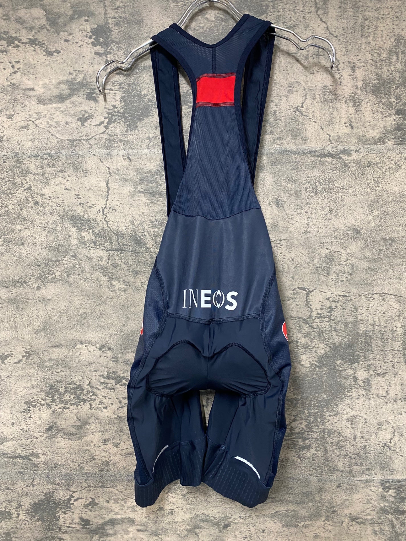 IY446 カステリ CASTELLI 半袖 サイクルジャージ ビブショーツ 上下セット 黒 L INEOS GRENADIERS