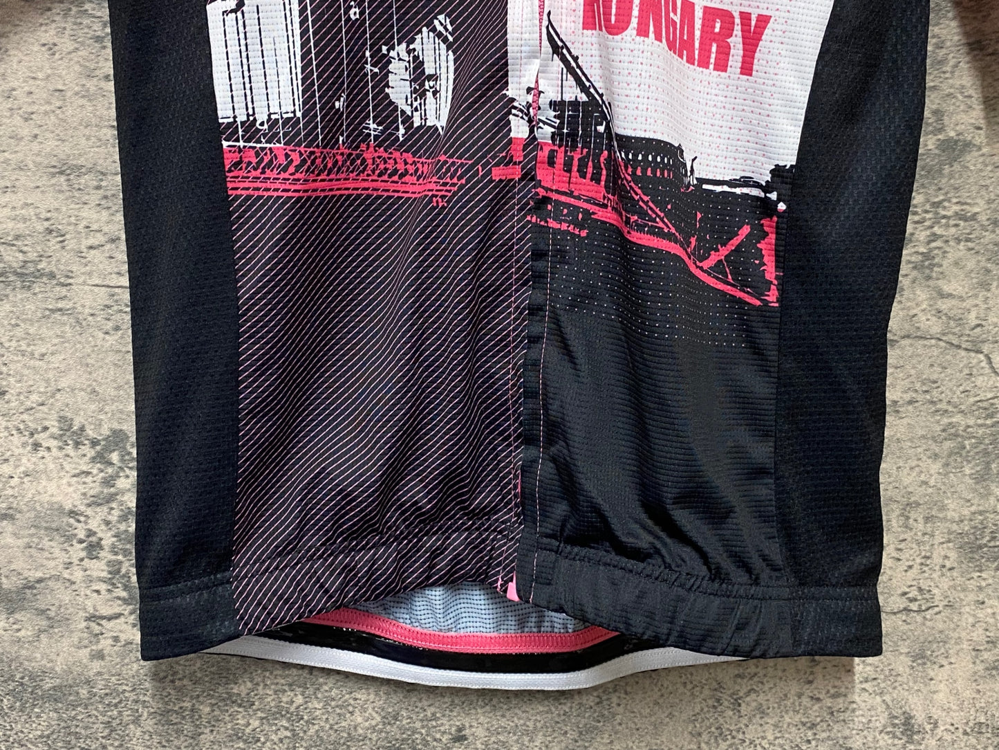 IY445 カステリ CASTELLI Giro d'Italia 半袖 サイクルジャージ 黒 ピンク M