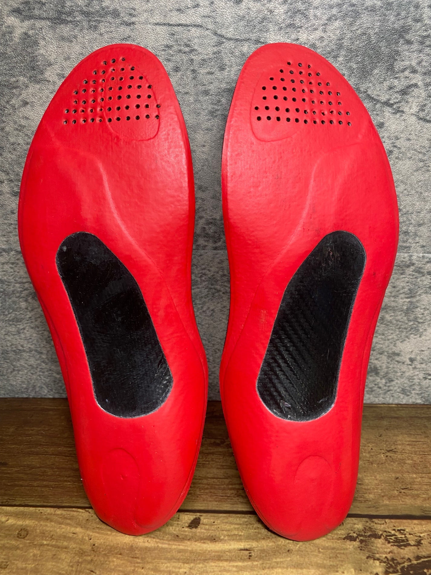 IX272 ソールスター SOLESTAR インソール カーボン 赤 実測25.0cm