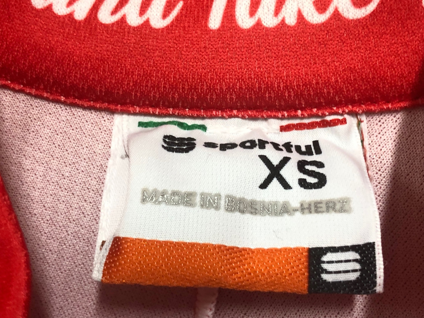 IY167 スポーツフル sportful 半袖 サイクルジャージ 黒 赤 XS Segafredo ZANETTI