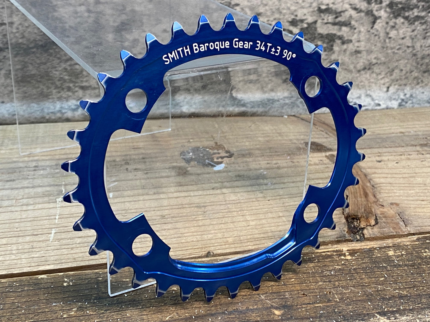 IR759 スミス SMITH バロックギア BAROQUE GEAR 楕円 インナーチェーンリング 34T 青