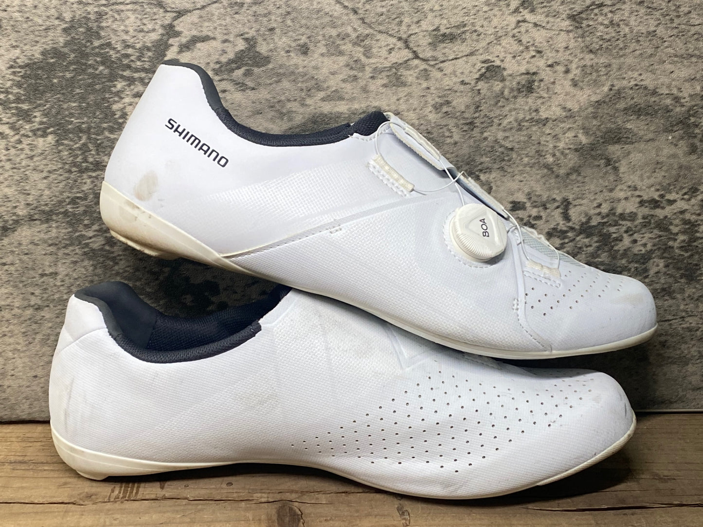 IR529 シマノ SHIMANO RC3 SHRC300M W01S ビンディングシューズ SPD-SL EU44 白