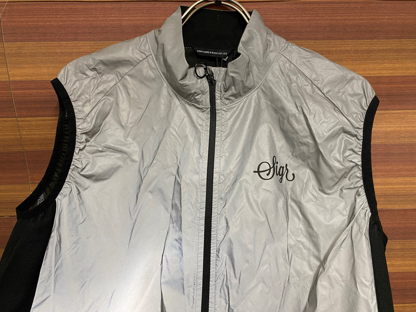 IP942 シーガー Sigr NORRSKEN SILVER VEST MEN サイクルベスト ジレ シルバー S