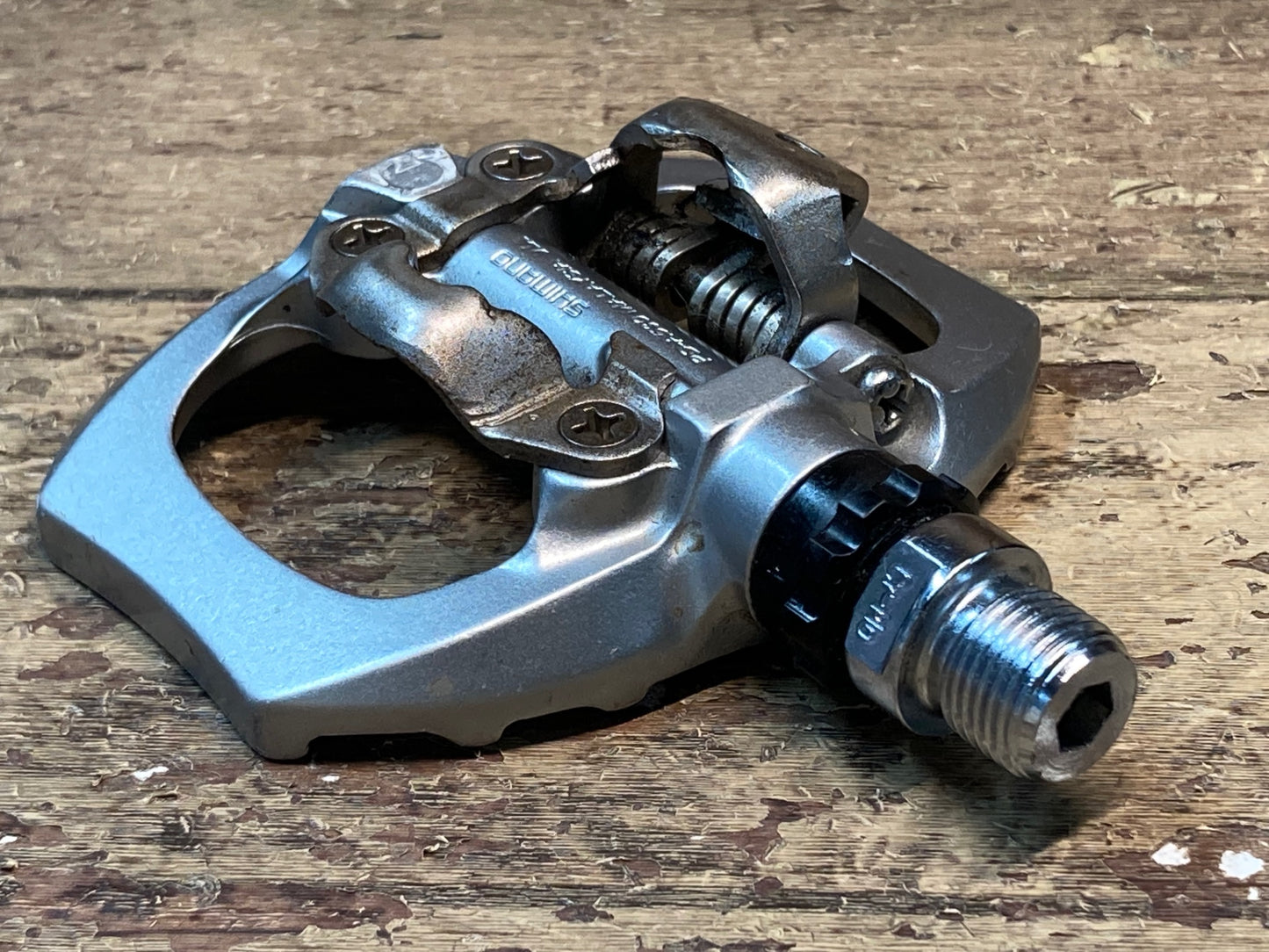 IK983 シマノ SHIMANO PD-A530 ビンディングペダル SPD 片面フラット シルバー