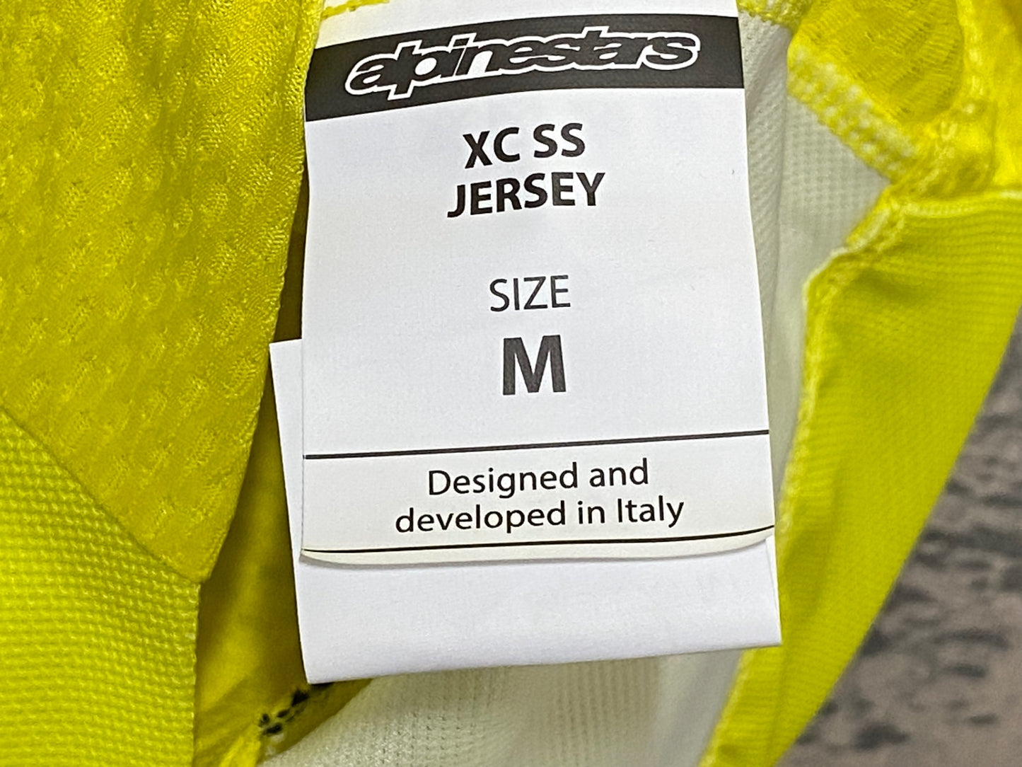 IY451 アルパインスターズ alpinestars XC SS JERSEY 半袖 サイクルジャージ 黄 M