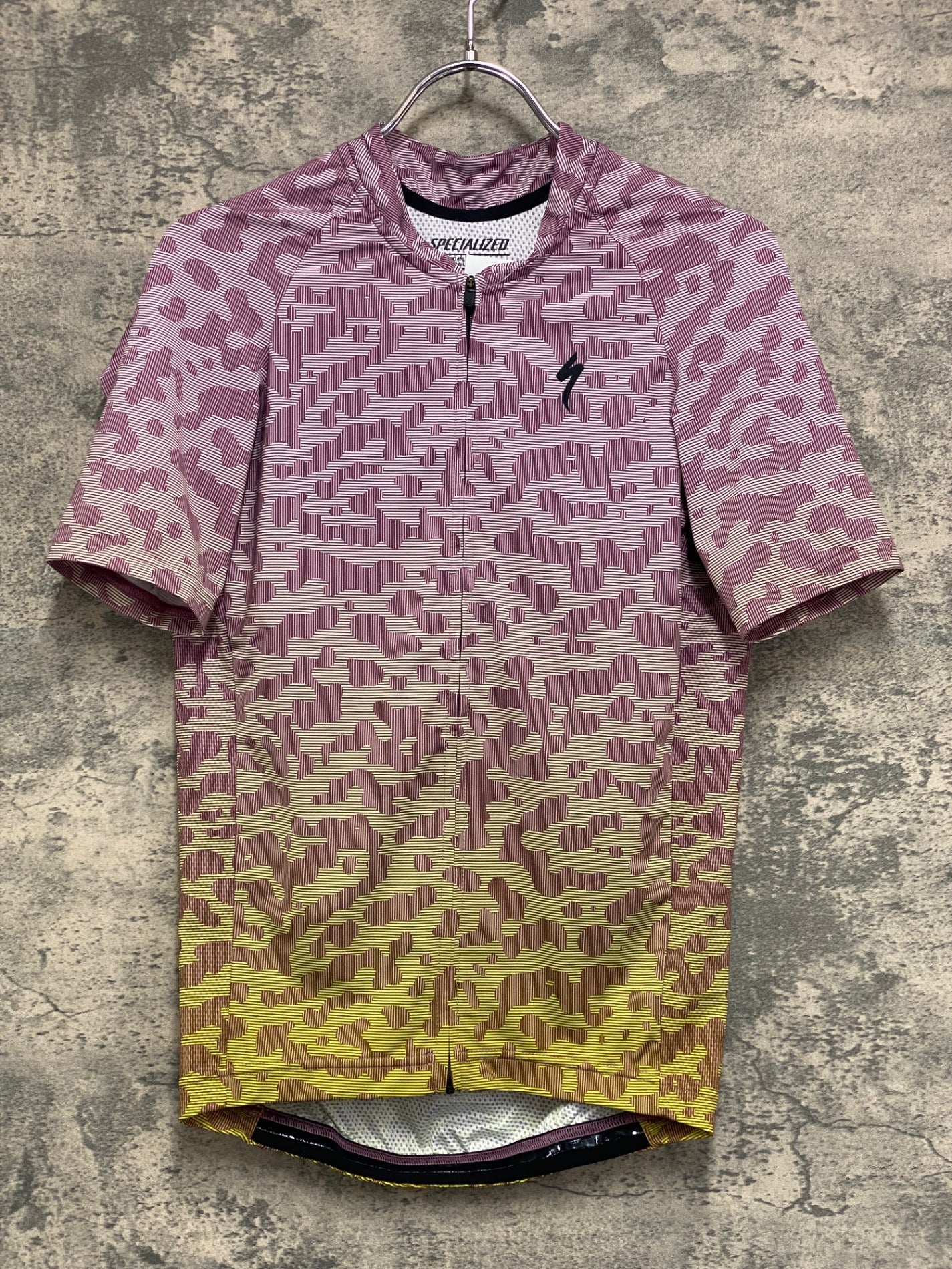 IZ139 スペシャライズド SPECIALIZED SL JERSEY 半袖 サイクルジャージ 紫 黄 S
