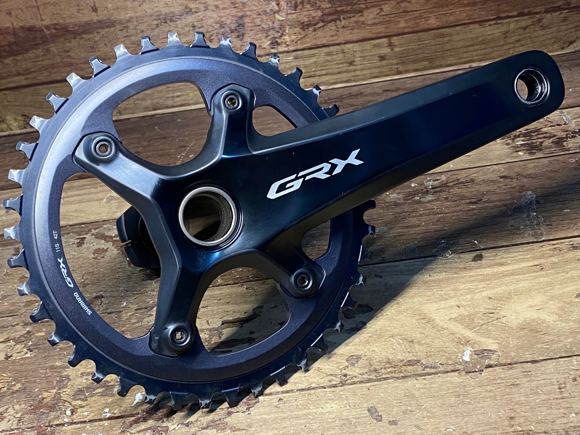 IA144 シマノ SHIMANO GRX FC-RX810 クランクセット 172.5mm 42T ※美品