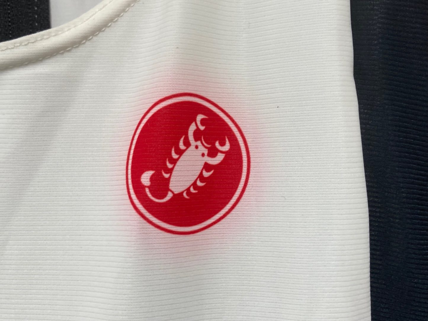 IP947 カステリ CASTELLI ROSSO CORSA ビブショーツ 白 黒 M