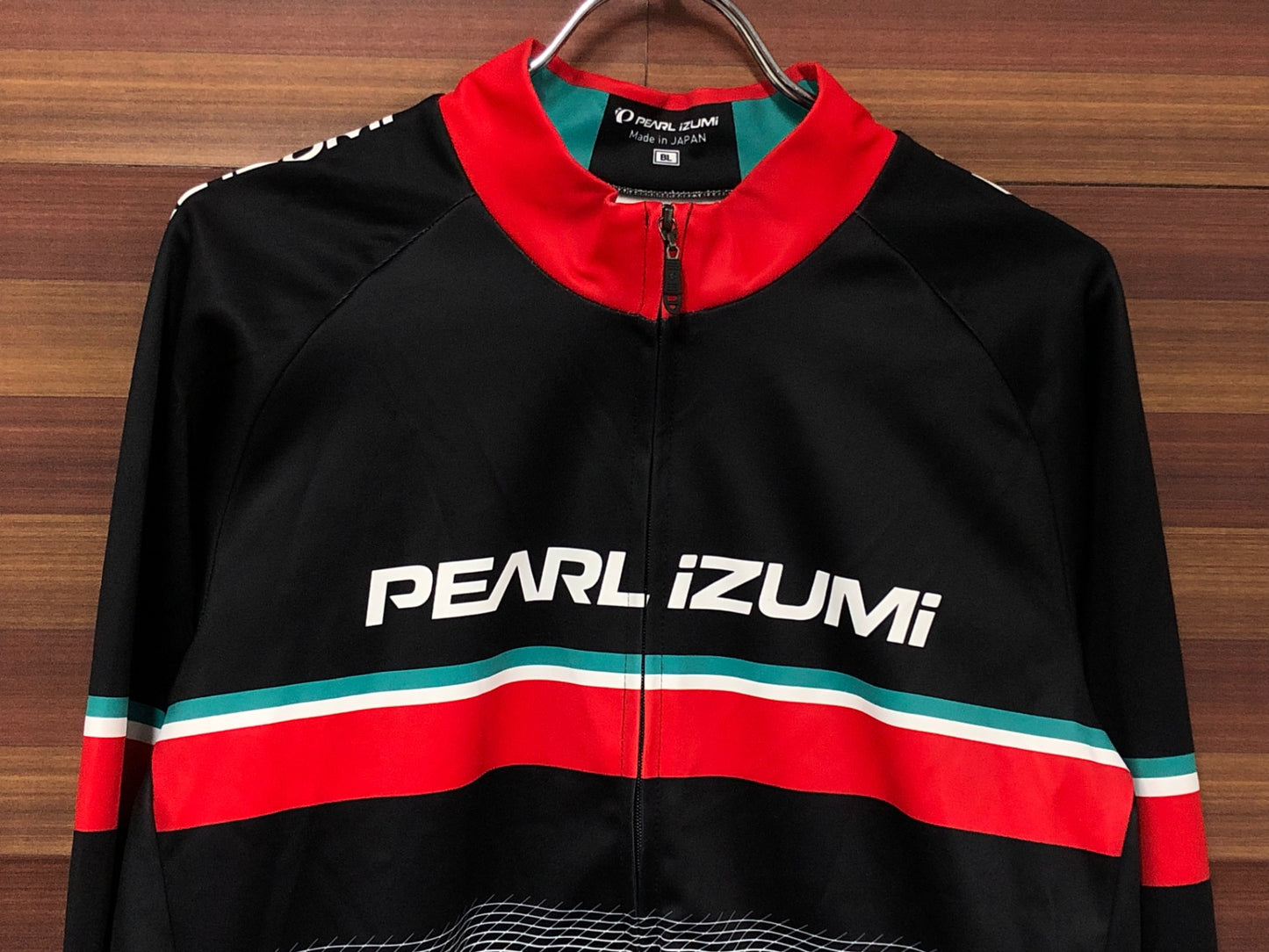 IQ479 パールイズミ PEARL IZUMI 長袖 サイクルジャージ 裏起毛 黒赤白 BL