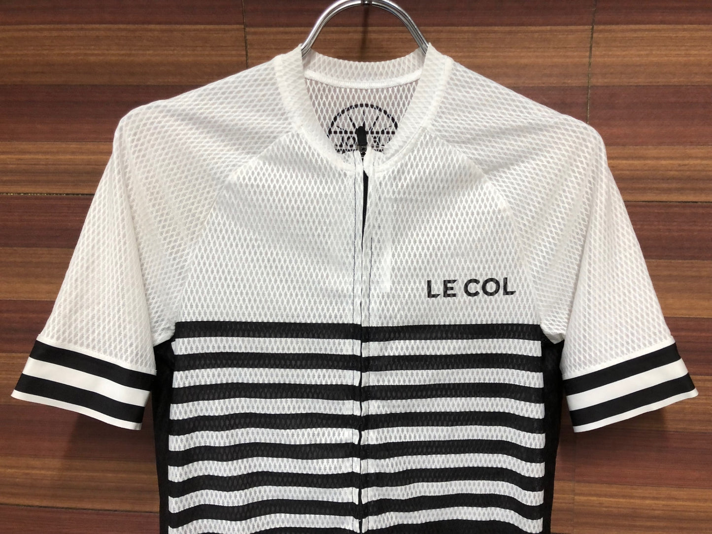 IO740 ルコル LE COL 半袖 サイクルジャージ 黒 白 S