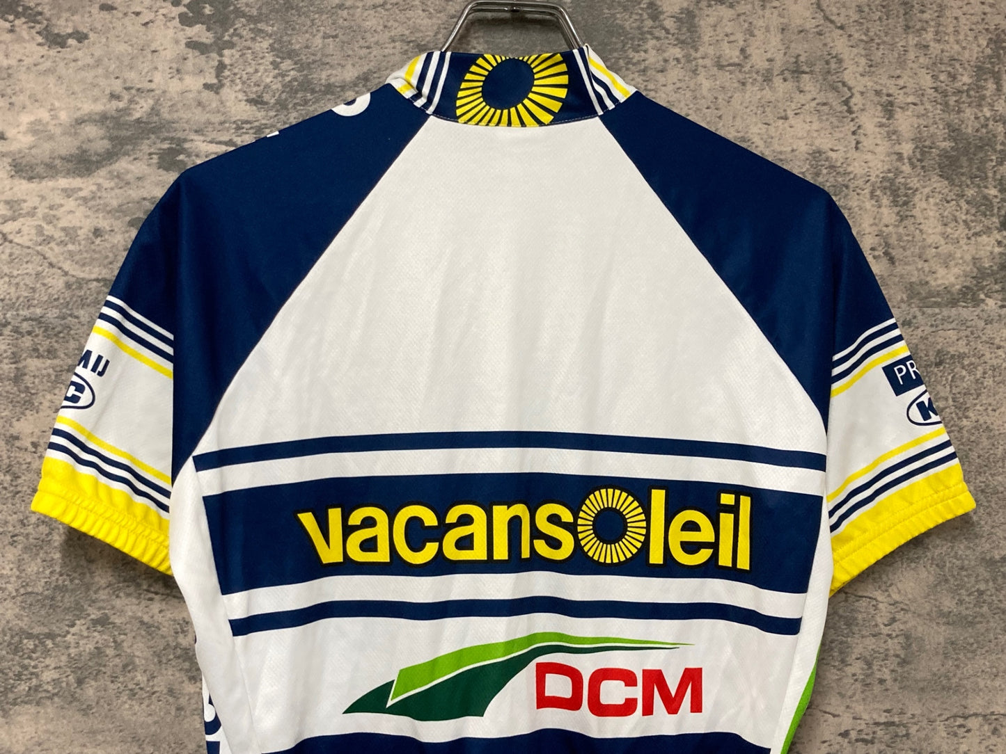 IX952 サンティーニ Santini 半袖 サイクルジャージ 白紺 S Vacansoleil