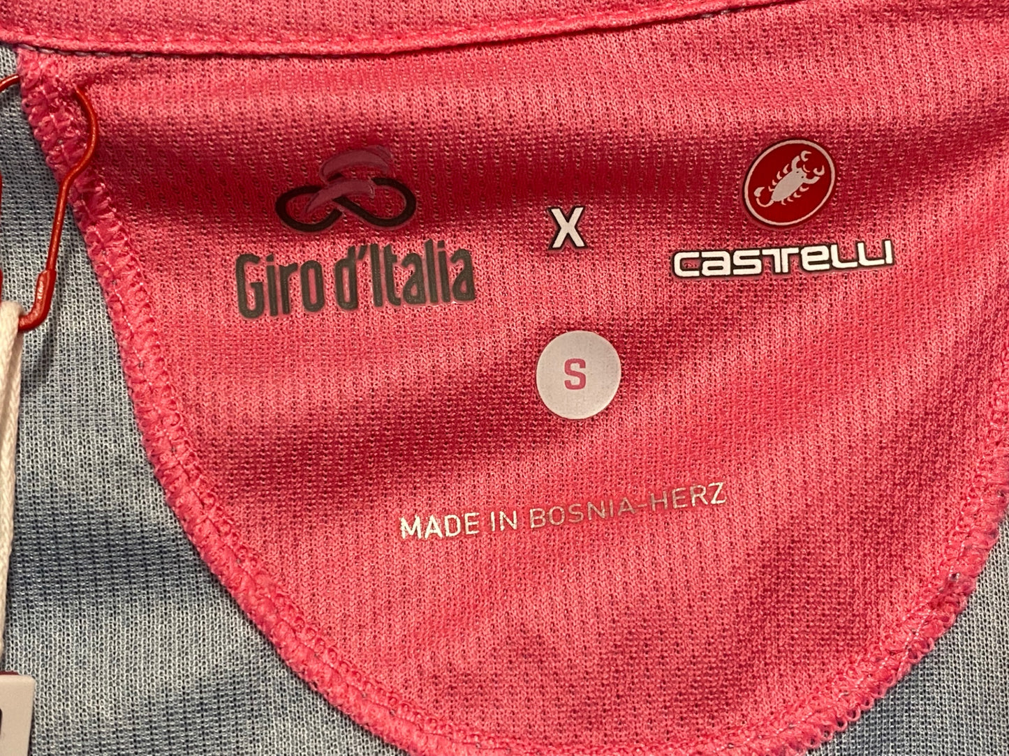 IY888 カステリ CASTELLI 半袖 サイクルジャージ 水 オレンジ S Giro d'Italia