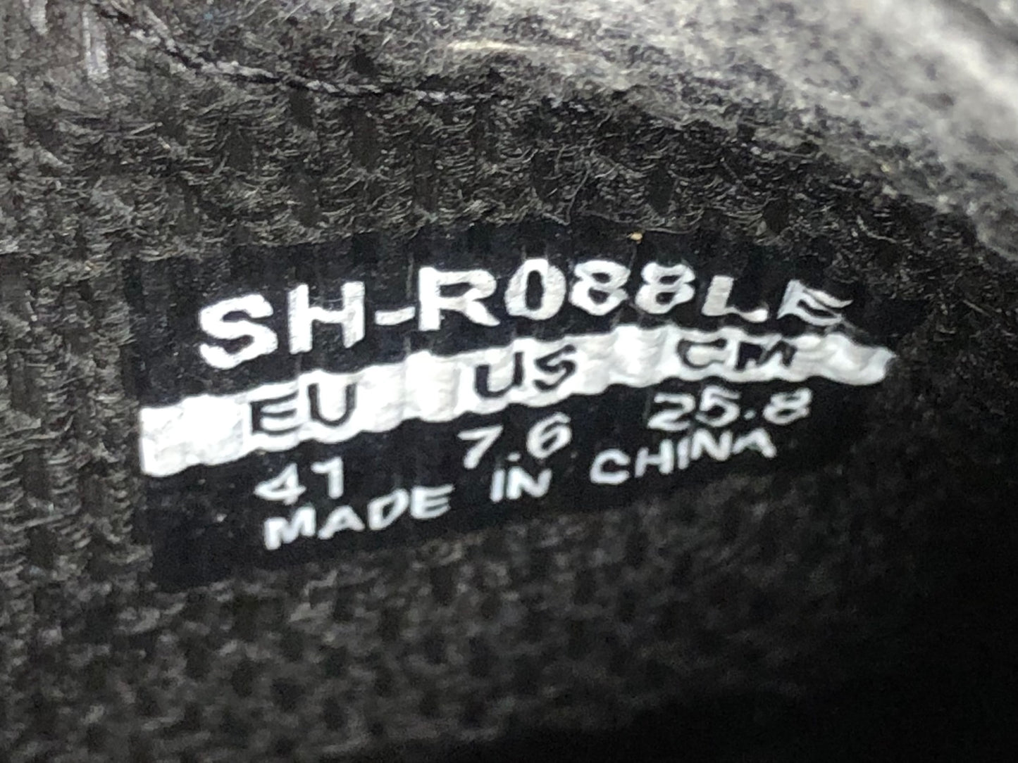 JC157 シマノ SHIMANO SH-R088LE ビンディングシューズ 黒 3穴 EU41