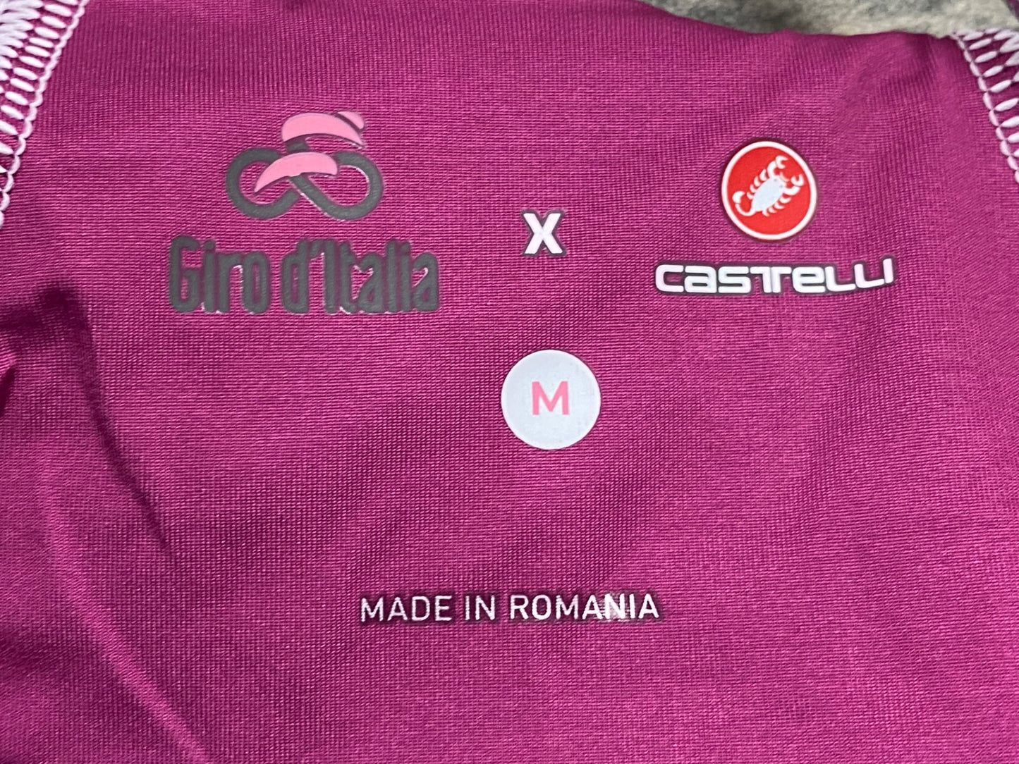 IY886 カステリ CASTELLI 半袖 サイクルジャージ 紫 M Giro d'Italia