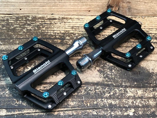 JA519 ビアンキ BIANCHI フラットペダル ブラック チェレステ