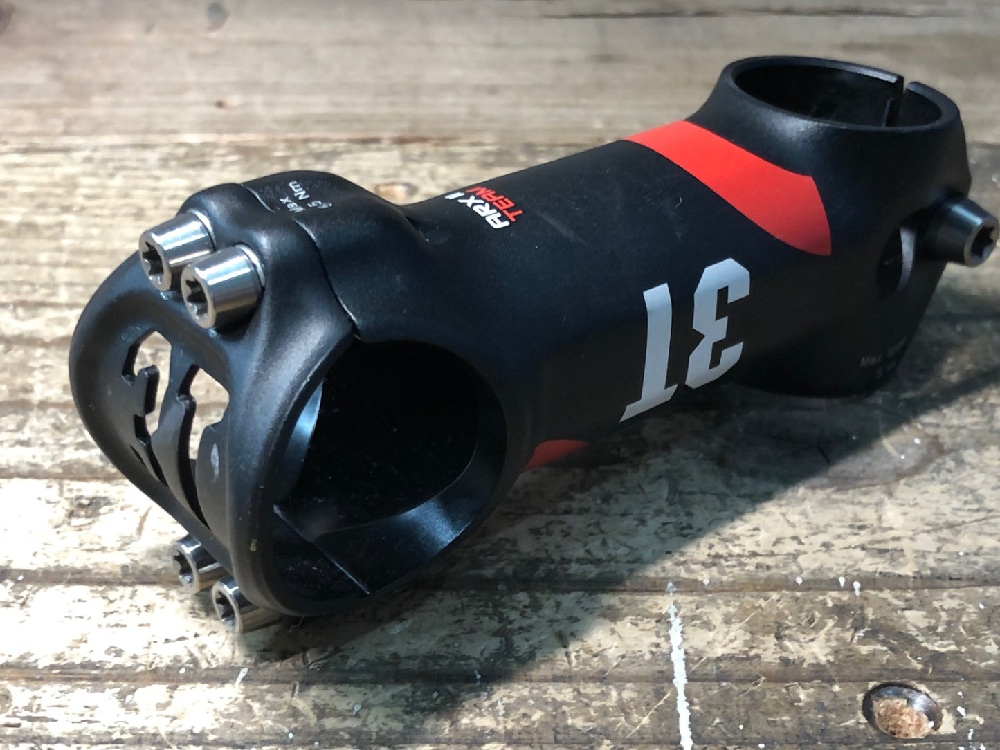 IY797 3T ARX-TEAM アルミステム 黒 90mm Φ31.8 OS 90 6°