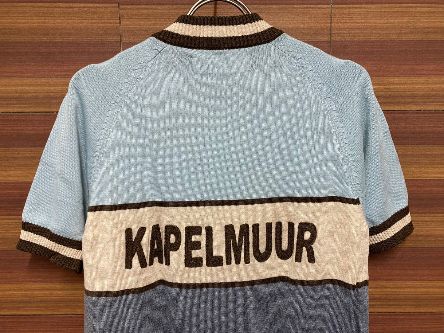 IP602 カペルミュール kapelmuur 半袖 ウールジャージ 水色M