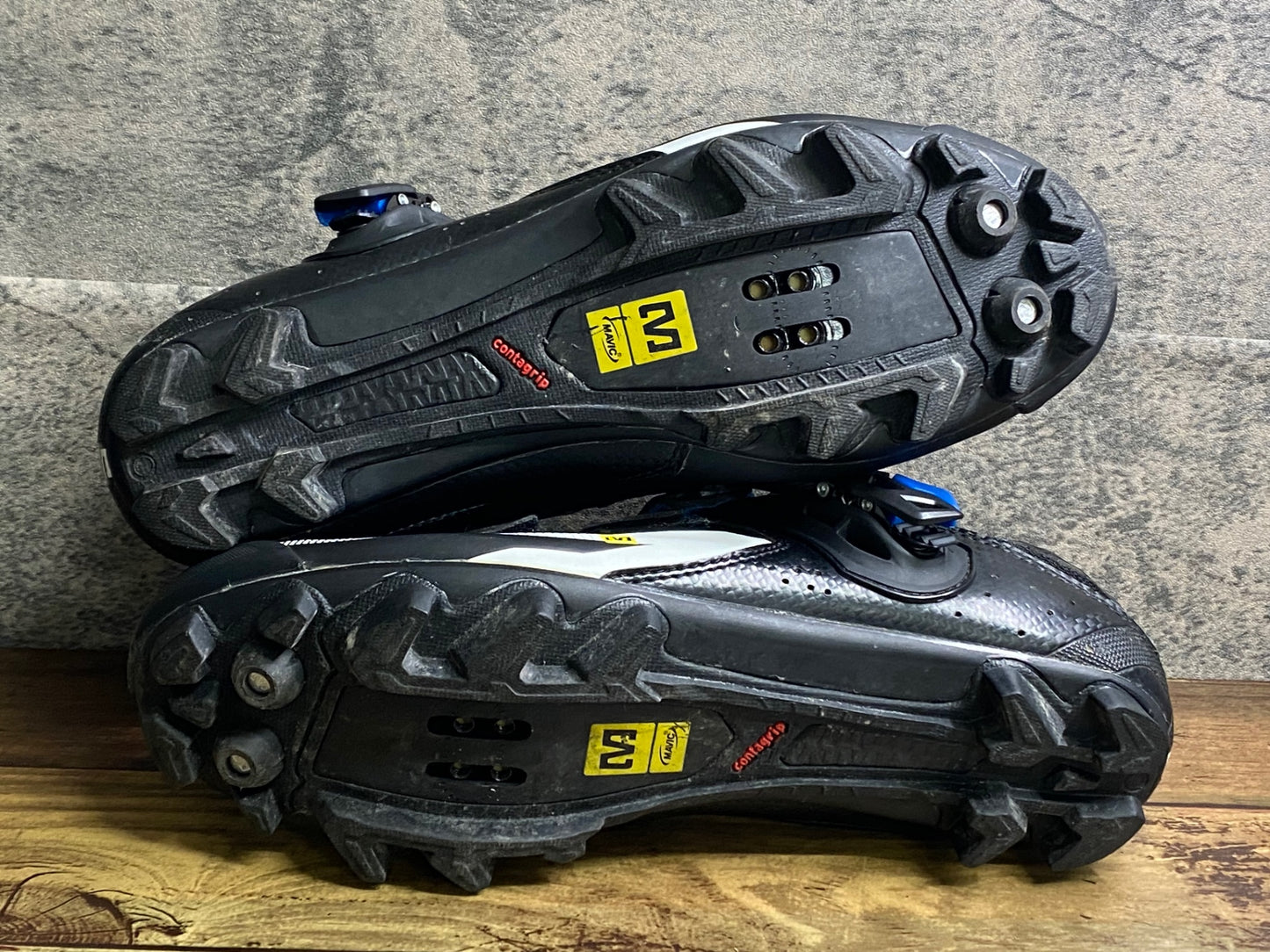 IY810 マヴィック MAVIC ビンディングシューズ SPD 黒青 EU42 2/3