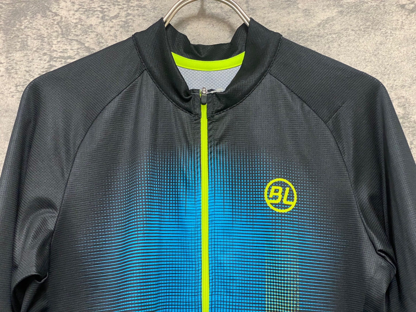 IZ213 バイシクルライン Bicycle Line 半袖 サイクルジャージ 黒 青 S