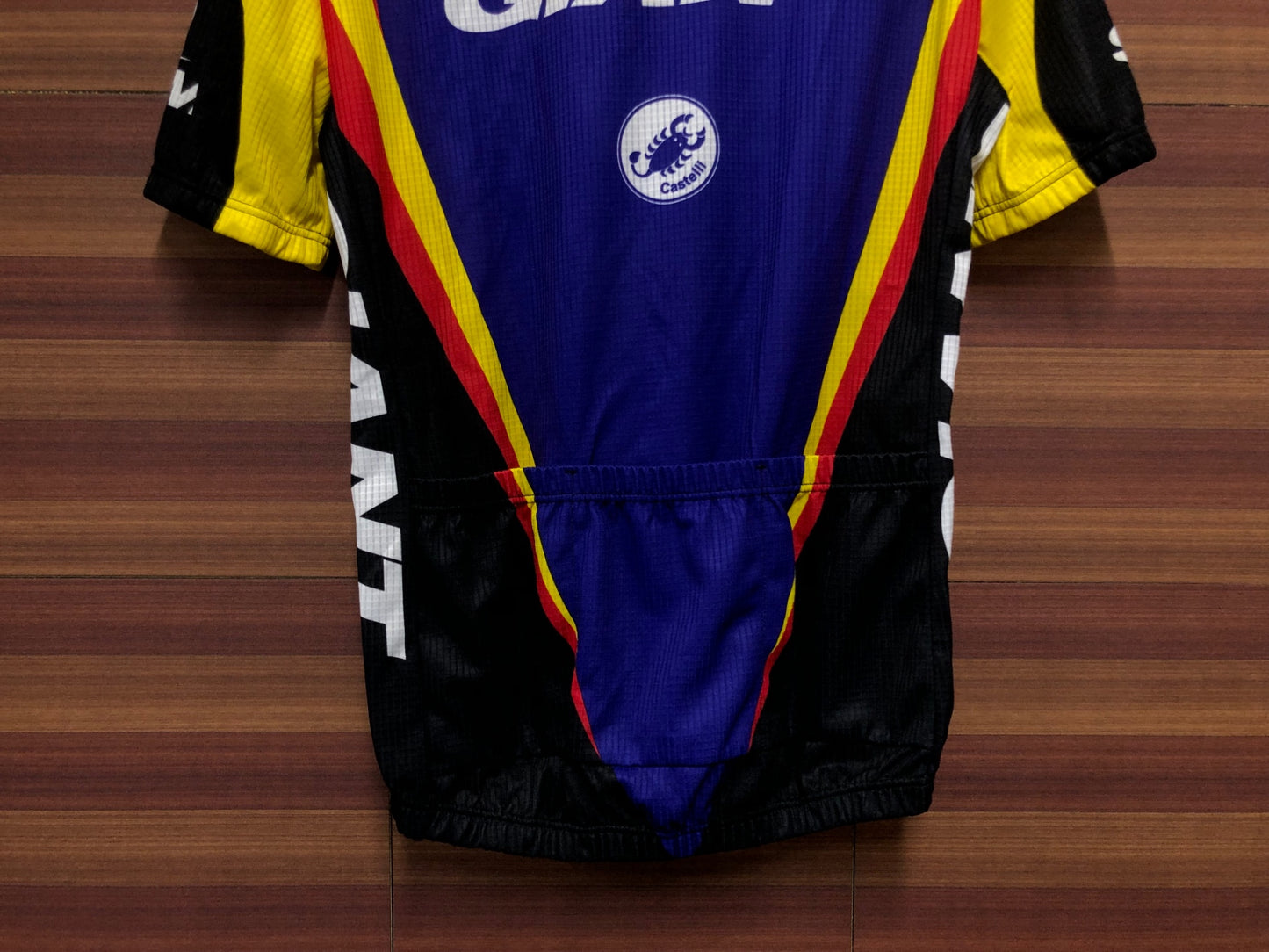 IL768 カステリ Castelli 半袖 サイクルジャージ 紫 黒 M ハーフジップ GIANT