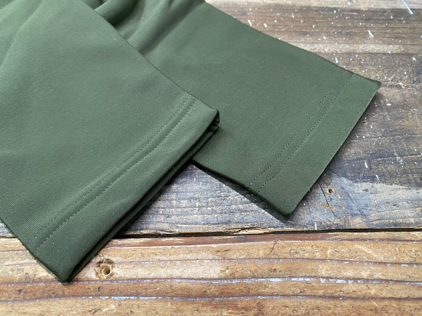 IO994 パスノーマルスタジオ PAS NORMAL STUDIOS Long Knee Warmers ロング ニーウォーマーオリーブ M 裏起毛