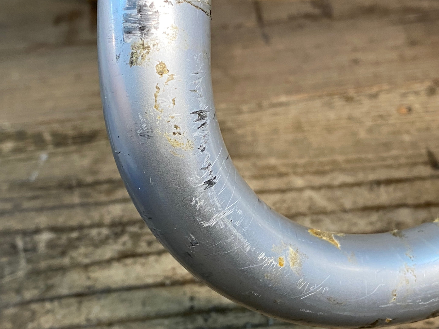 JB235 チネリ Cinelli クリテリウム Criterium 65-40 アルミ ドロップハンドル Φ26.2 エンドC-C400mm シルバー