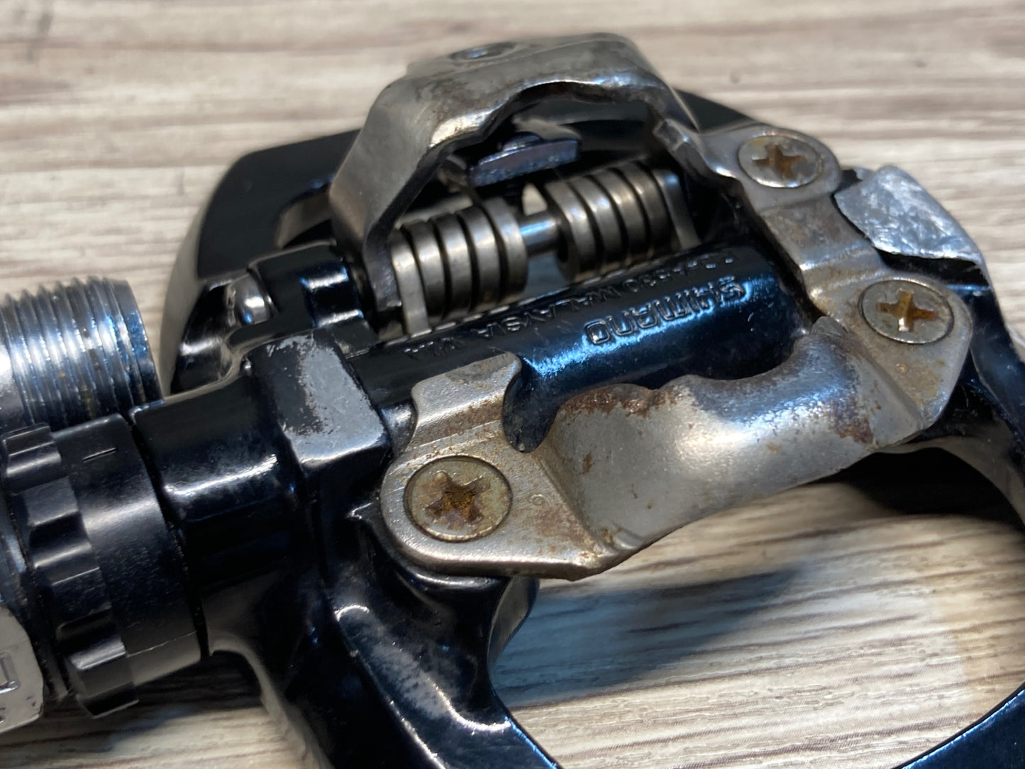IZ618 シマノ SHIMANO PD-A530 ビンディングペダル 片面フラット 黒