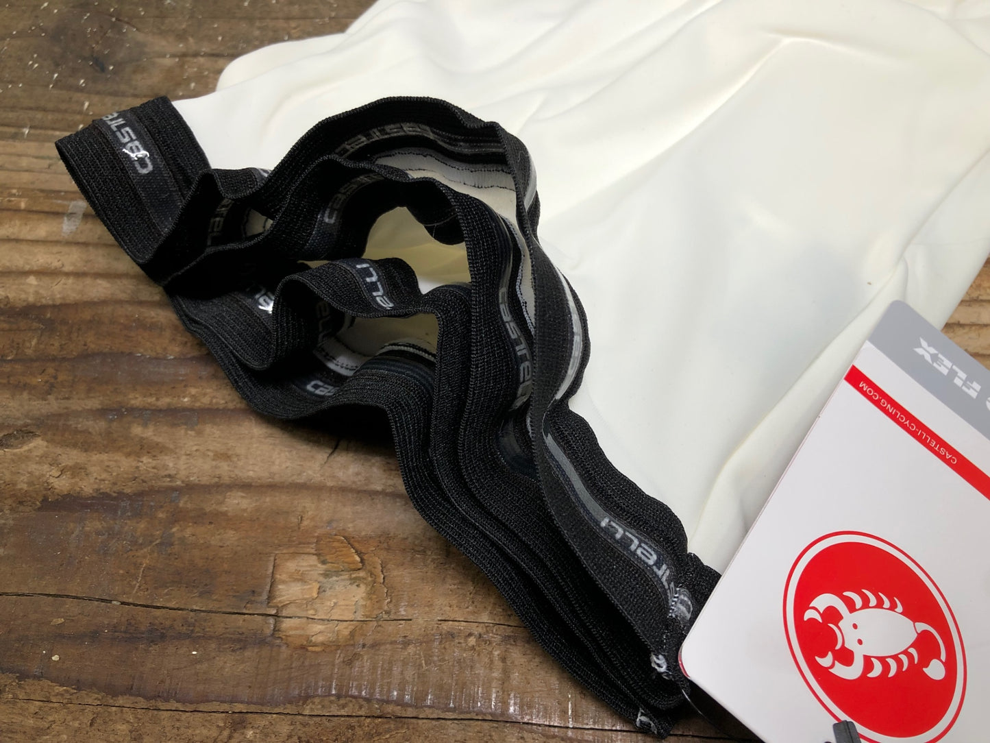 IN107 未使用 カステリ CASTELLI ナノフレックス レッグウォーマー L 黒