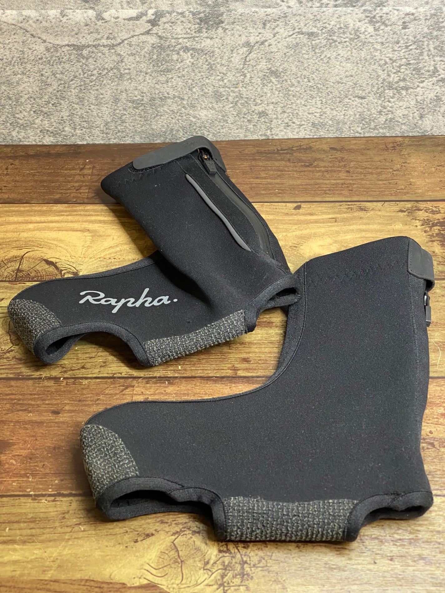 JD196 ラファ Rapha NEVER RIDE WITHOUT OVERSHOES シューズカバー 黒 S