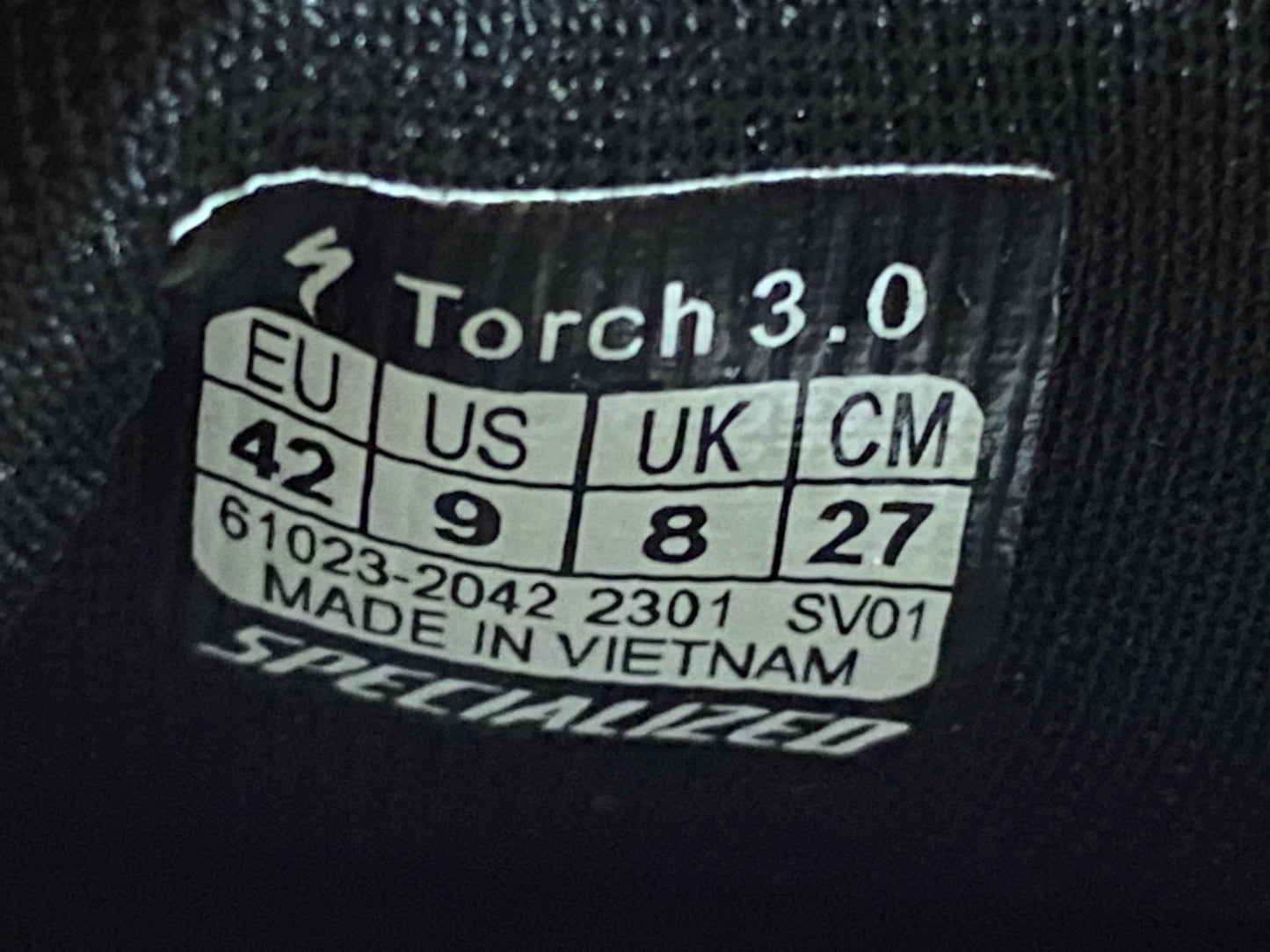IX031 スペシャライズド SPECIALIZED TORCH 2.0 ビンディングシューズ SPD-SL ブラック EU42