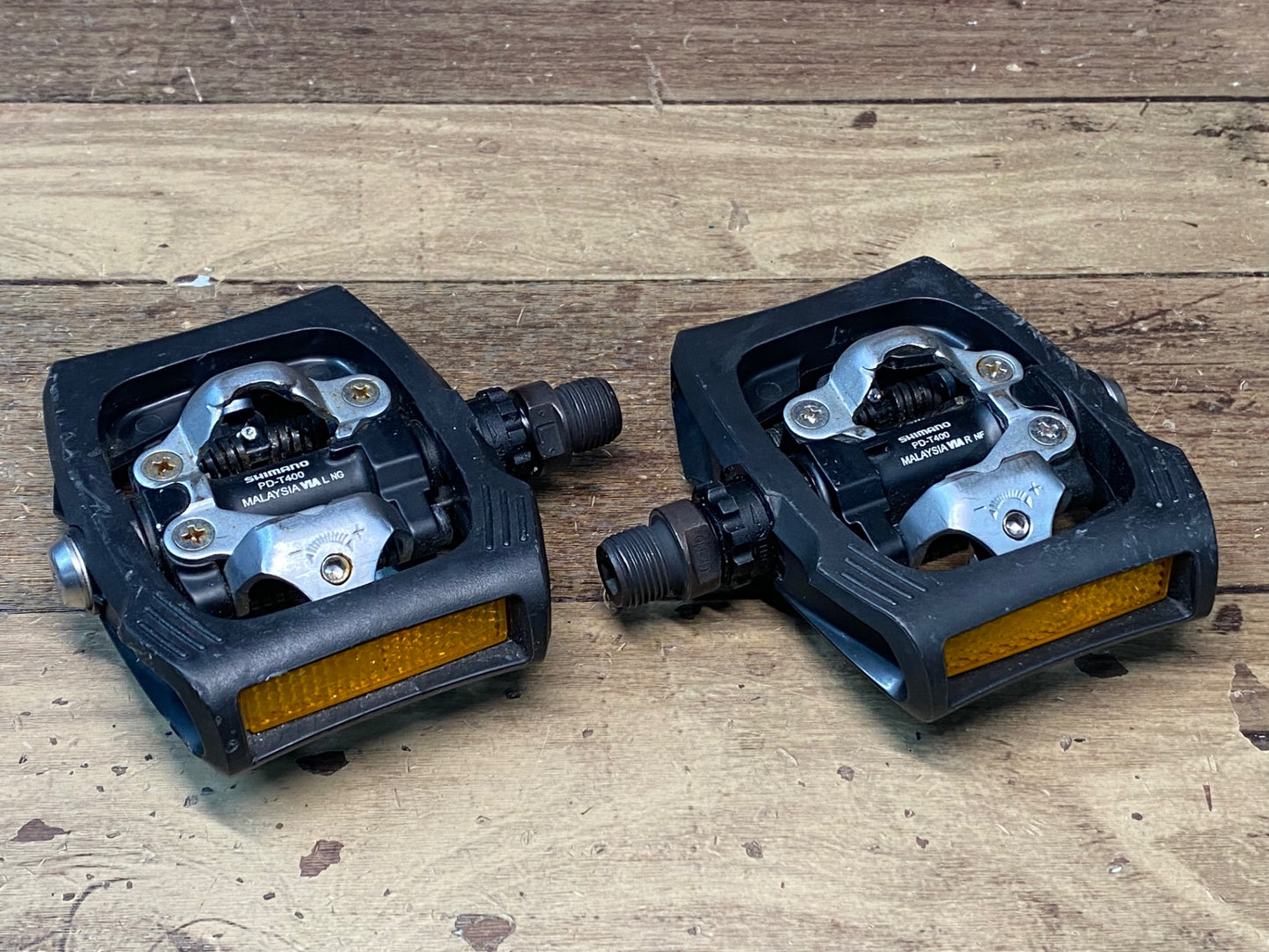 ID888 シマノ SHIMANO PD-T400 SPD ビンディングペダル 黒