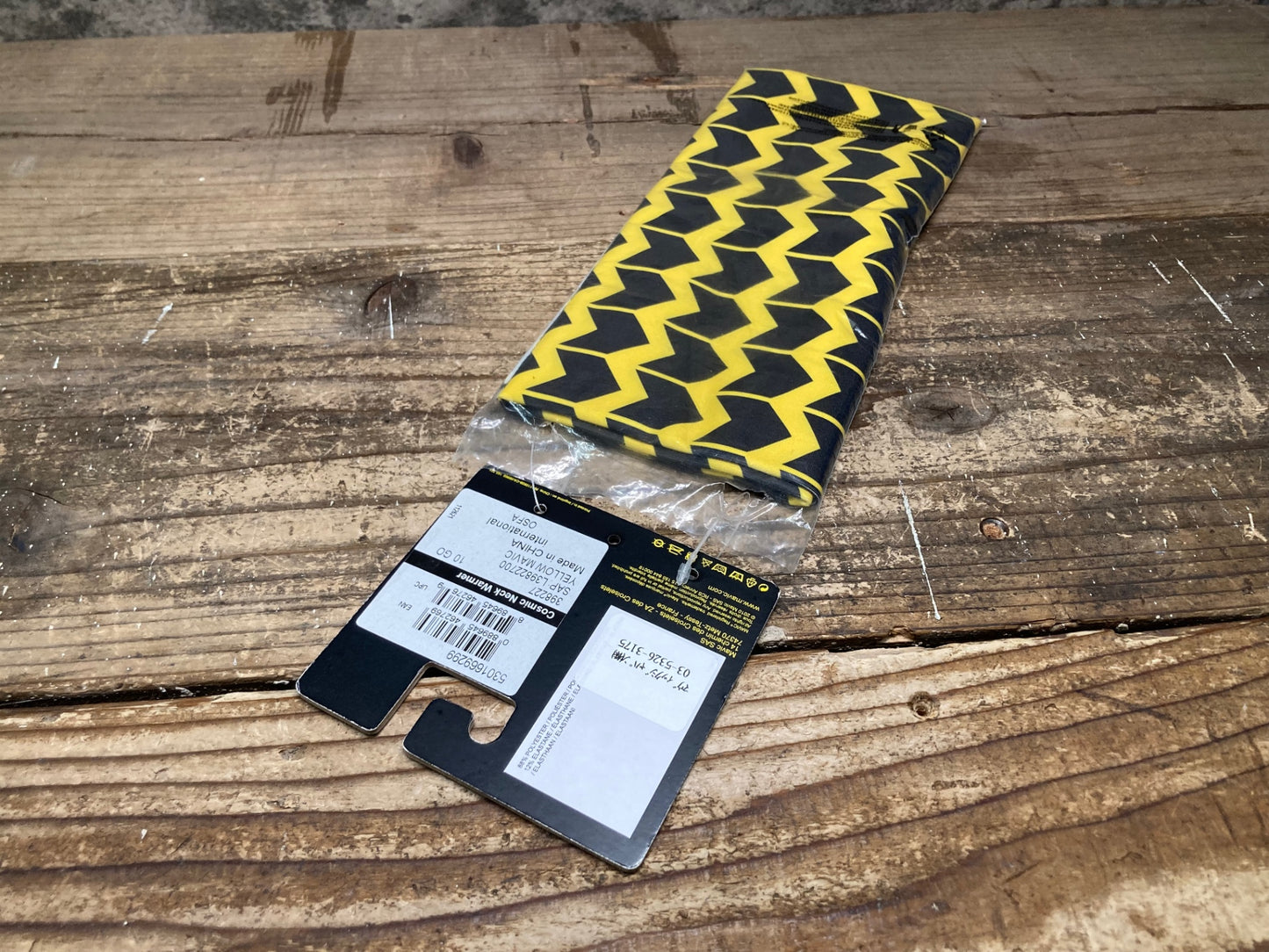 IR277 マヴィック MAVIC COSMIC NECK WARMER ネックウォーマー 黒黄
