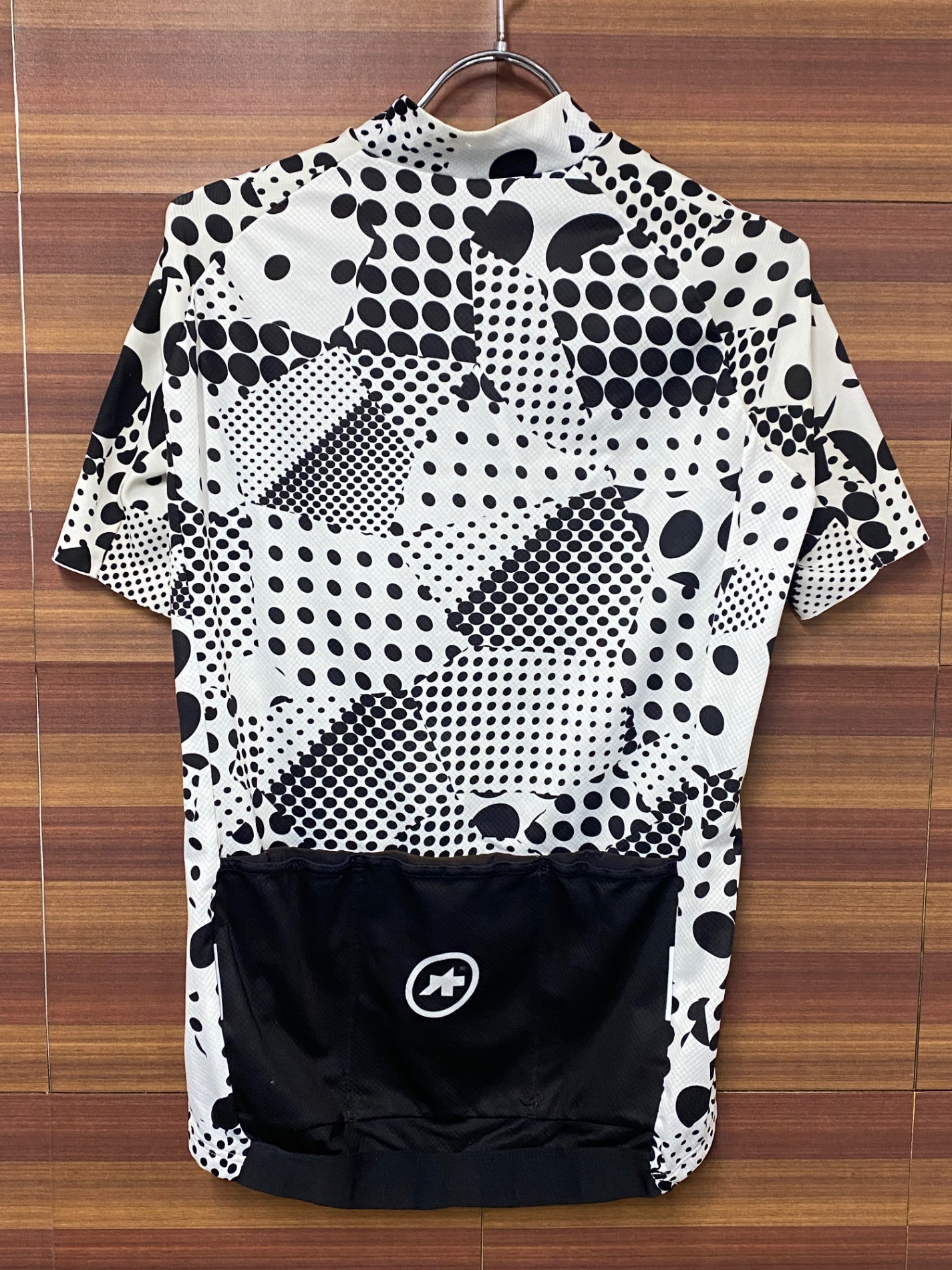 IR642 アソス assos ERLKOENIG Short Sleeve Jersey 半袖サイクルジャージ 白黒 M