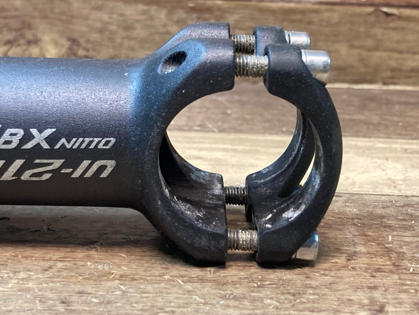 IM387 日東 NITTO UI-21BX ステム 黒 90mm Φ31.8 OS