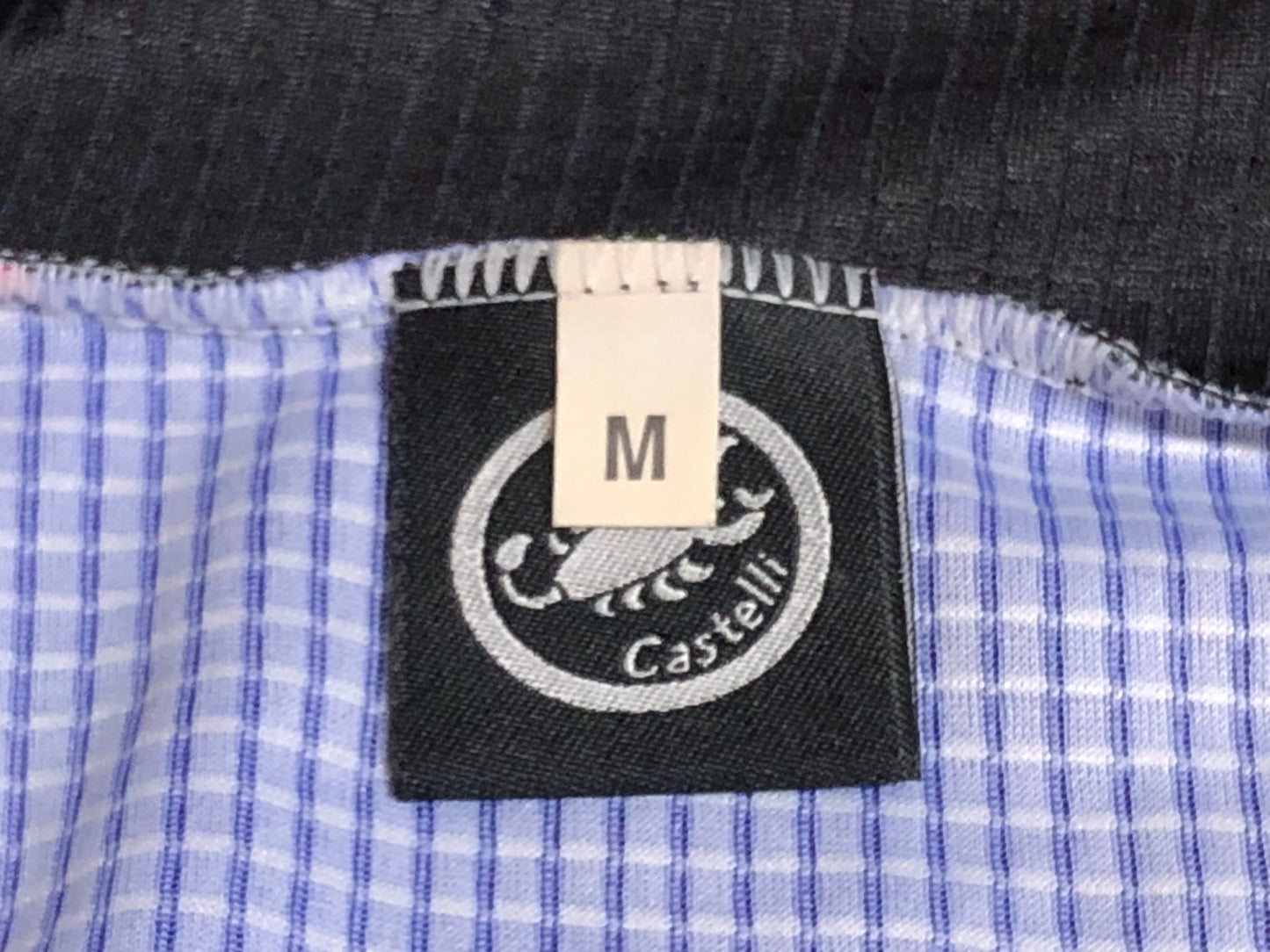 IL768 カステリ Castelli 半袖 サイクルジャージ 紫 黒 M ハーフジップ GIANT