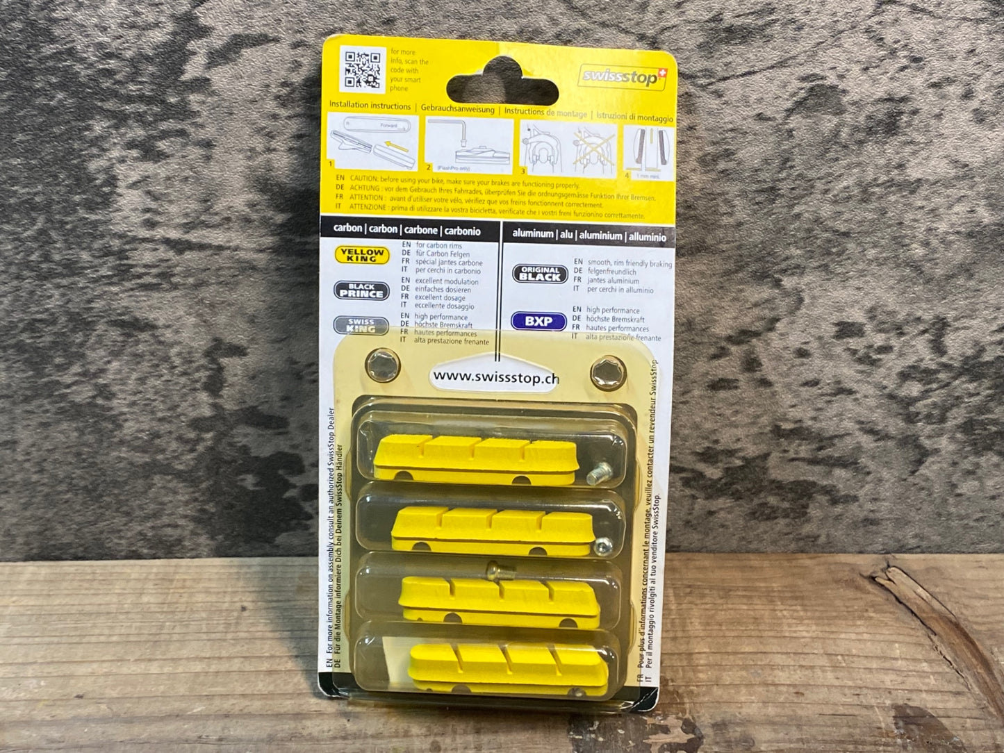 IP402 スイスストップ Swissstop FlashPro YellowKing カーボンブレーキシュー セット