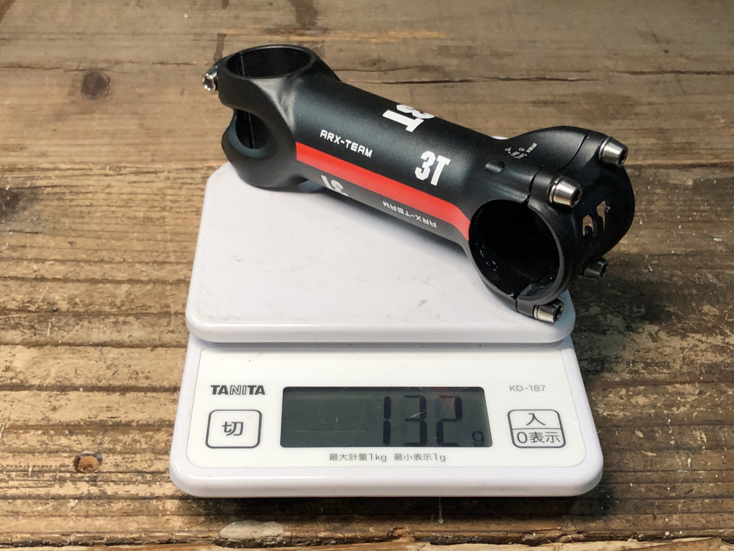 IY966 3T ARX-TEAM アルミ ステム 黒 110mm Φ31.8 OS ⁻6°
