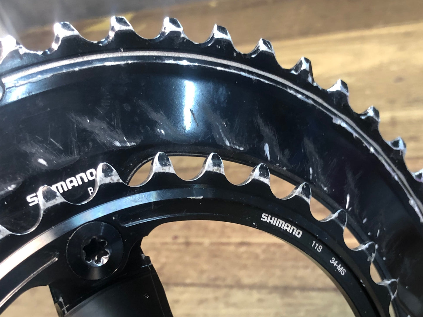 IU188 シマノ SHIMANO DURA-ACE FC-R9100 クランクセット 50/34T 165mm SPECIALISED 両側パワーメーター 刻印”RK/RH” リコール対象外