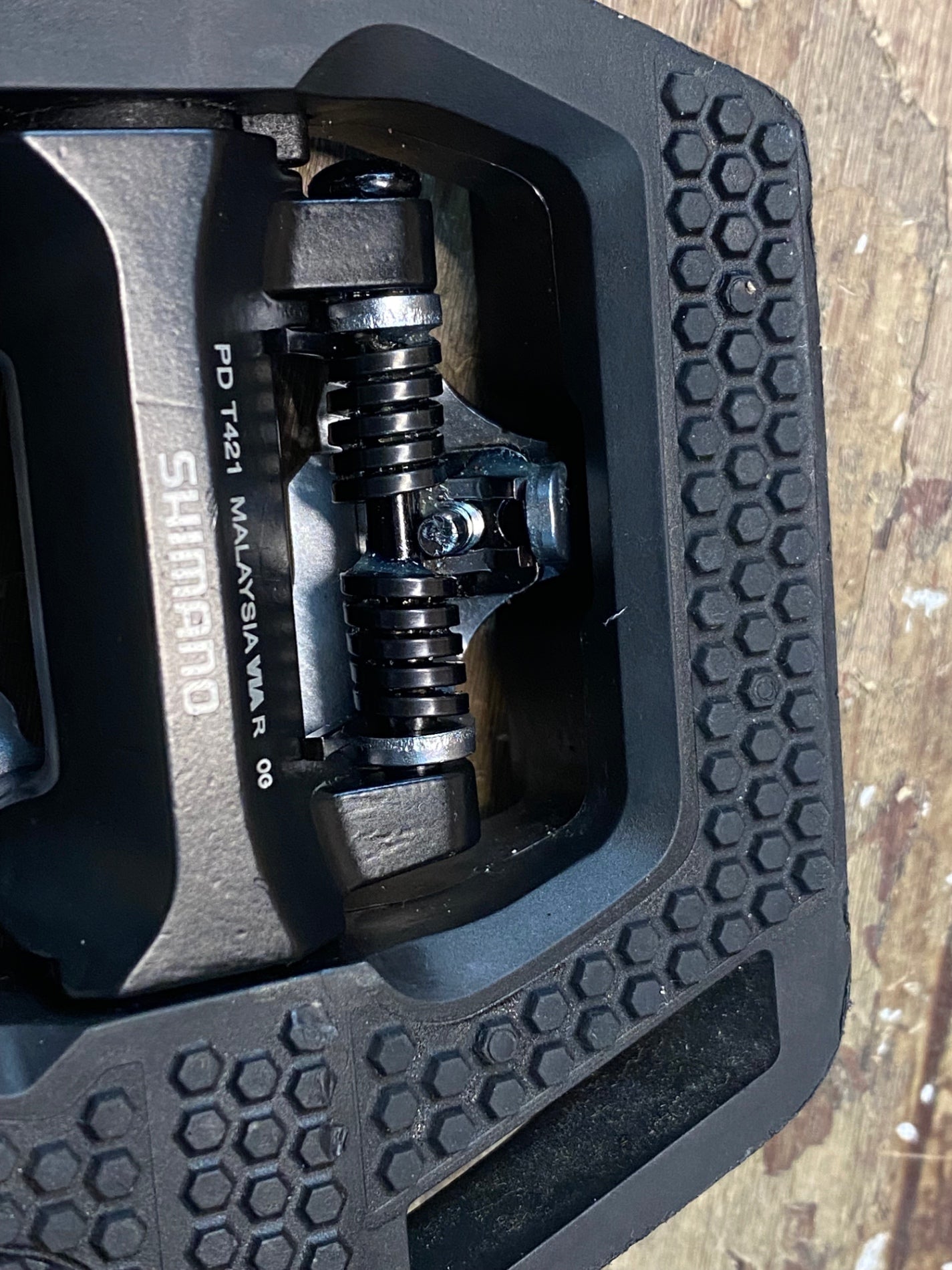 IF123 シマノ SHIMANO PD-T421 クリッカー CLICK'R ビンディングペダル SPD 片面フラット