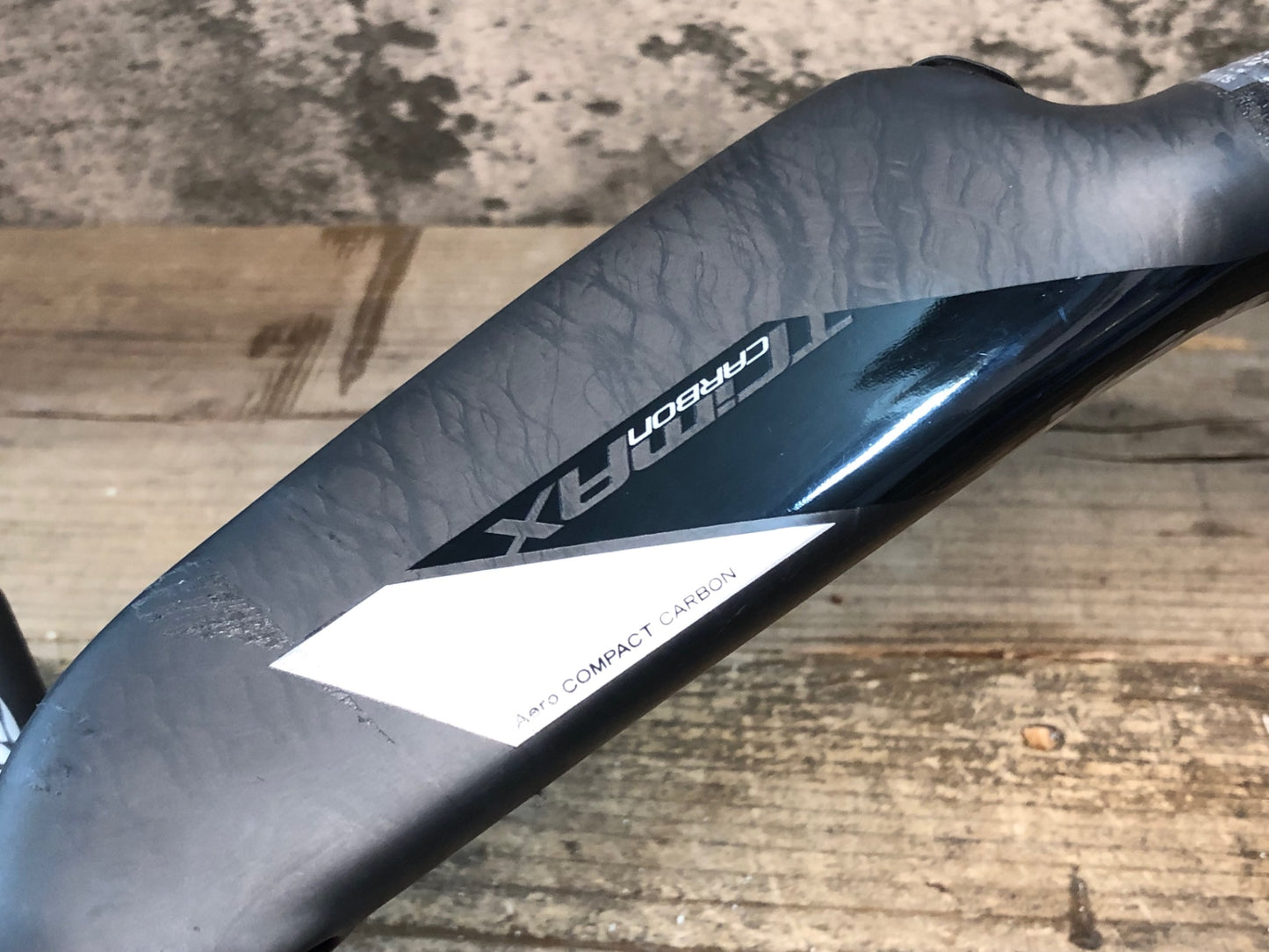 IV458 ヴィジョン VISION トライマックス TRIMAX CARBON AERO エンドC-C410mm φ31.8 カーボン ドロップハンドル