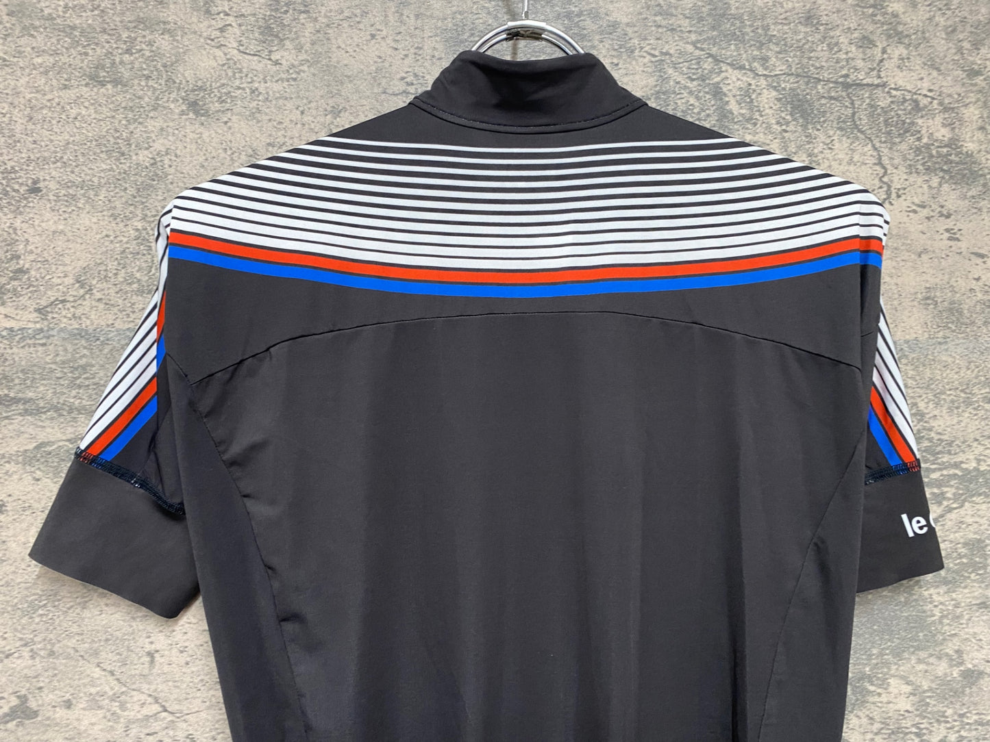 IY972 ルコックスポルティフ le coq sportif 半袖 サイクルジャージ 黒 L
